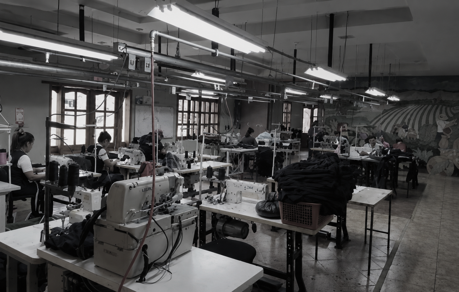Honduras manufacturing floor with sewing stations